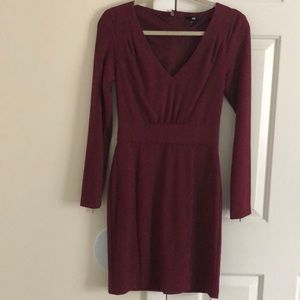 Burgundy dress